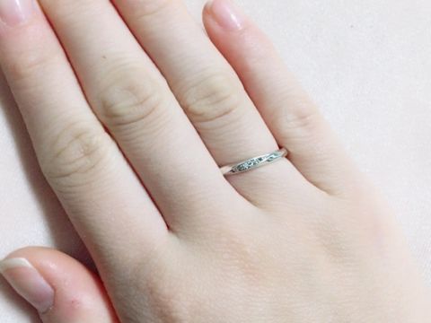 【サマンサシルヴァブライダルの口コミ】 他に検討していた指輪と比べて価格が安く購入しやすかったことがまず第一…