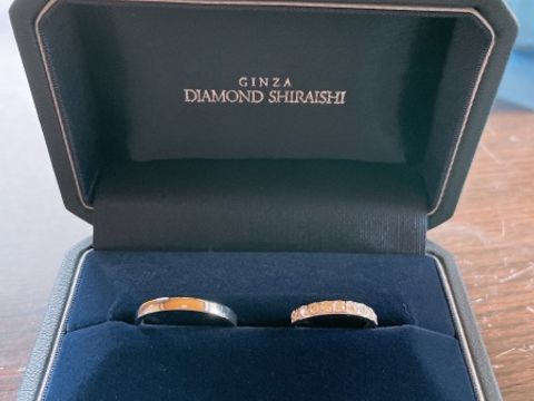 【銀座ダイヤモンドシライシの口コミ】 鍛造製法で作られた、キズや変形に強い指輪を選びました。アノリューのシ…
