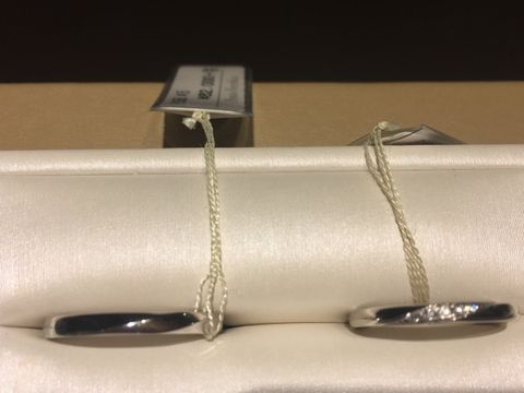 【Ponte Vecchio(ポンテヴェキオ)の口コミ】 ダイヤしっかり入っているのに、デザインがさりげないのが気に入り、試着…