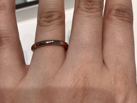 【アイプリモ(I-PRIMO)の口コミ】 シンプルなマリッジリングを探していましたが、オリジナリティも欲しいと…