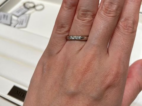 【MIKIMOTO(ミキモト)の口コミ】 シンプルでダイヤモンドが入っているものが気になっていました。太さもち…