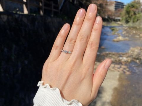 【ティファニー(Tiffany & Co.)の口コミ】 なんといっても憧れのティファニーです。物心ついた頃から、婚約指輪はテ…