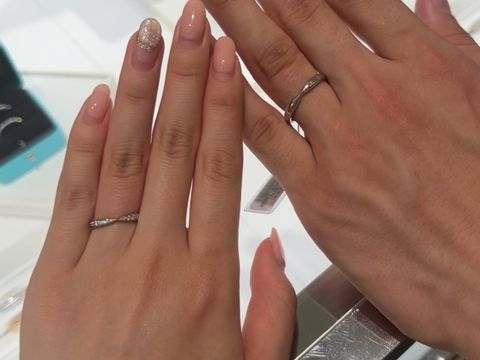 【ティファニー(Tiffany & Co.)の口コミ】 レディース側がインフィニティの指輪が良くティファニーにあるのを知って…