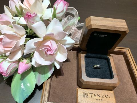 【TANZO.(鍛造指輪)の口コミ】 太めの幅にしたことで加工が映えて存在感のあるデザインに仕上がりました…