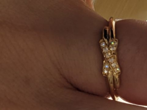 【ショーメ(CHAUMET)の口コミ】 ショーメのリアンコレクションのリングです。このリングのダイヤはブリリ…