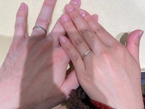 【雪月花(せつげつか)の口コミ】 和の雰囲気に惹かれた。
お互い似合う色が異なるため色違いで同じ種類があ…