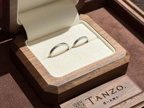 【TANZO.(鍛造指輪)の口コミ】 セミオーダーで好きなデザインを選ぶことができるので納得感と満足感があ…