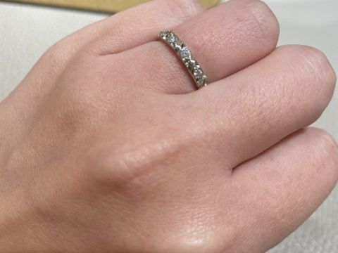 【ショーメ(CHAUMET)の口コミ】 他にはないデザインはもちろん、ダイヤの輝きがとても綺麗です。1石ももち…