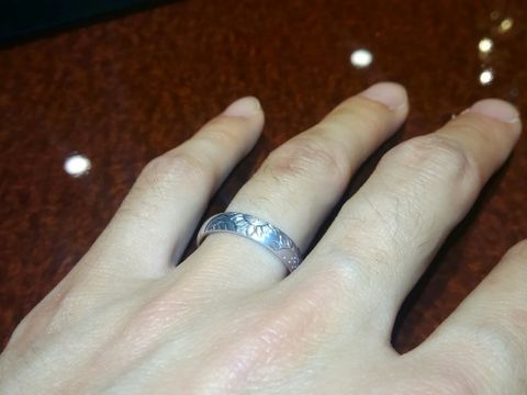 【JEWELRY  KAMATA(ジュエリーかまた)の口コミ】 フルオーダの結婚指輪を購入しました。そこで、二人でデザインを考えるの…