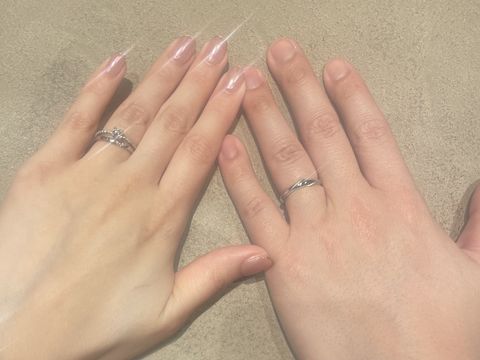 【アイプリモ(I-PRIMO)の口コミ】 私はケレースのペールブラウンゴールド、
彼はネプチューンのツヤ消しのプ…