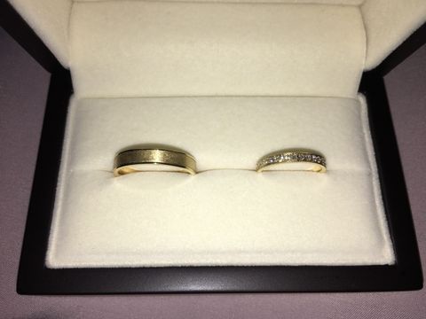 【JEWELRY  KAMATA(ジュエリーかまた)の口コミ】 フルオーダーなので自分たちの思い描くデザインにすることができたところ…