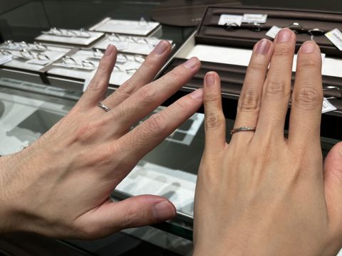 【アイプリモ(I-PRIMO)の口コミ】 手指の形的に指輪が回りやすいのですが、回りにくいような加工もされてい…