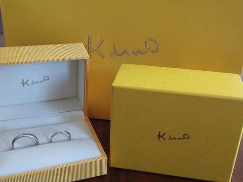 【ケイウノ ブライダル(K.UNO BRIDAL)の口コミ】 自分の、理想の指輪を伝えたところ、デザイナーさんが、すぐにイラストを…