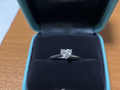 【ティファニー(Tiffany & Co.)の口コミ】 ハートシェイプは歳をとったときどうかと最後まで悩みましたが、やはりこ…
