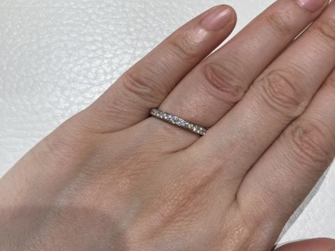 【和光ブライダルブティックギンザの口コミ】 とても素敵なハーフエタニティでした。そこまで期待をせずに行ったお店で…