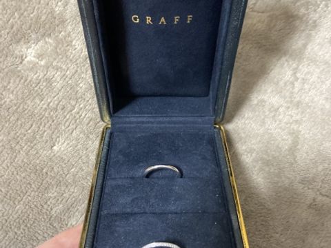 【グラフ(GRAFF)の口コミ】 シンプルながらもダイヤの輝きが素晴らしく、飽きが来ないとらおもいこち…