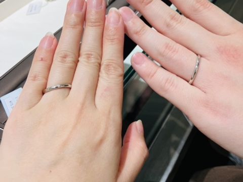 【アイプリモ(I-PRIMO)の口コミ】 最初にパーソナルハンド診断をしていただき、自分たちに似合う指輪のかた…