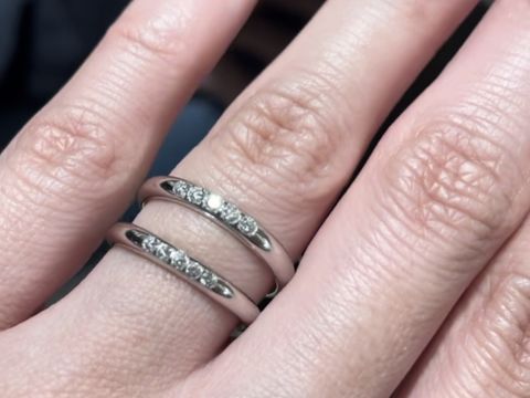 【和光ブライダルブティックギンザの口コミ】 今でも見惚れてしまうリングです。ちょうどいい幅で、さすがの和光さん、…