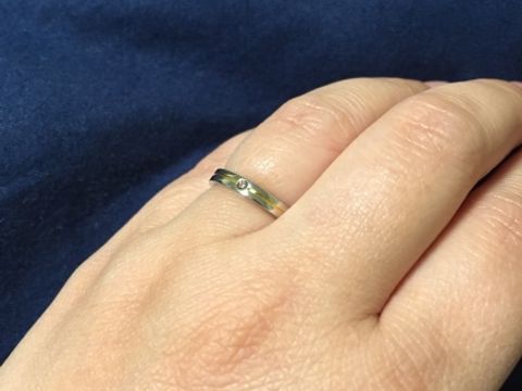 【JEWELRY  KAMATA(ジュエリーかまた)の口コミ】 妥協して結婚指輪を買いたくなくて、友人からの勧めで自分たちだけの指輪…