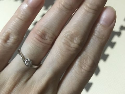 【TRECENTI(トレセンテ)の口コミ】 婚約指輪を購入する際、色々な店舗を見にいきましたが、一目惚れでした！…
