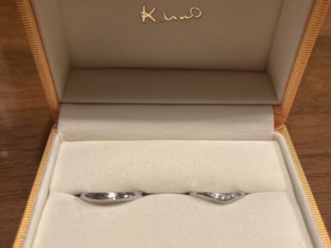 【ケイウノ ブライダル(K.UNO BRIDAL)の口コミ】 シンプルで着け心地がよく、これから先もずっと生活ができるなと感じます…