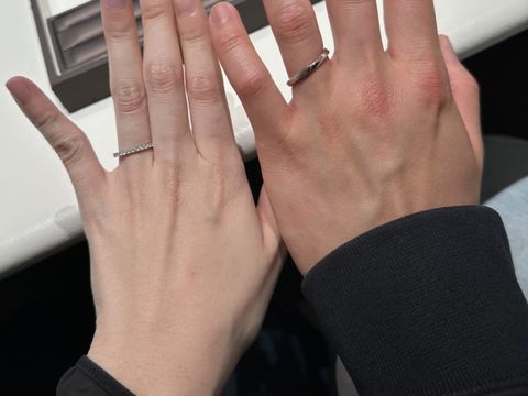 【アイプリモ(I-PRIMO)の口コミ】 細めのデザインでダイヤが散りばめられているエタニティリングを探してい…