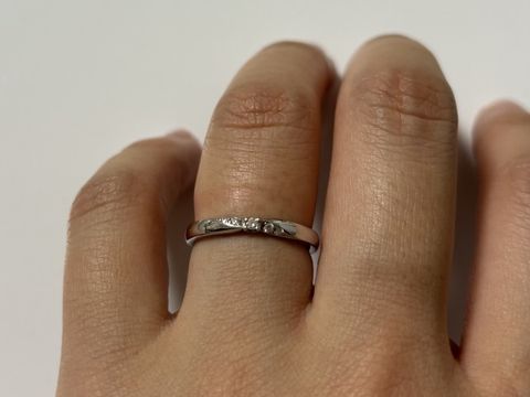 【エクセルコダイヤモンド(EXELCO DIAMOND)の口コミ】 事前に写真を見ていて、少し値段が高めだったため試着だけ、、のつもりで…