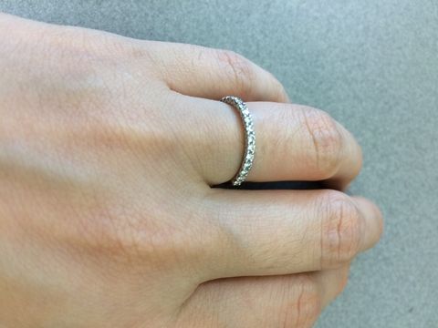 【TASAKI(タサキ)の口コミ】 ハーフエタニティでさがしていました。婚約指輪もTASAKIさんのものを購入…