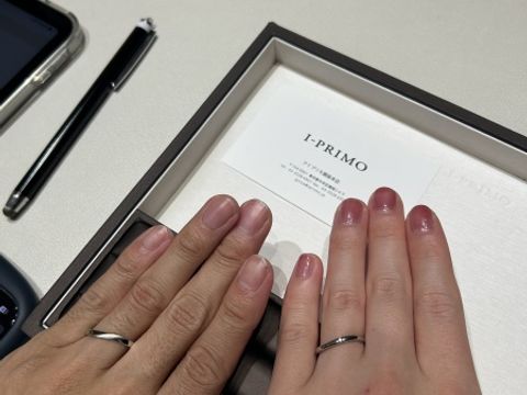 【アイプリモ(I-PRIMO)の口コミ】 お互いのこだわりとして、鍛造作りでシンプルなものが良いという前提で指…