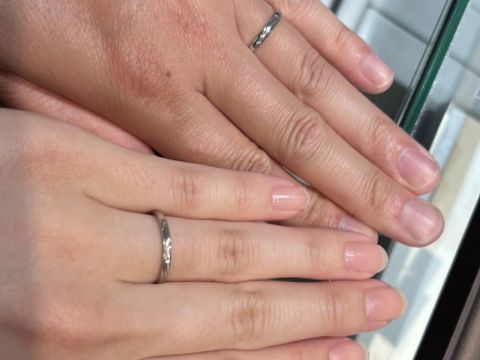 【アイプリモ(I-PRIMO)の口コミ】 シンプルでとてもきれいでした。試着前はウェーブデザインの方が気になっ…