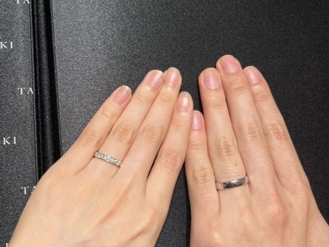 【TASAKI(タサキ)の口コミ】 とにかくキラキラしていて、かつ上品でハーフエタニティのものを探してい…