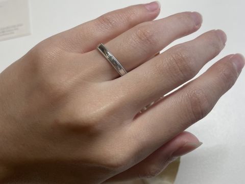 【BRILLIANCE+(ブリリアンスプラス)の口コミ】 ミルグレインデザインに惹かれていたので、試着させて頂きました。ブリリ…