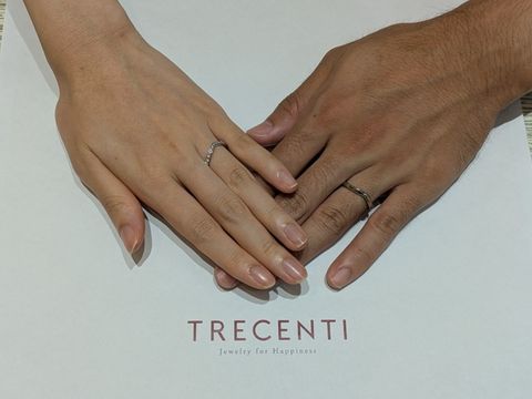 【TRECENTI(トレセンテ)の口コミ】 つけ心地が良かったです。シンプルながらもダイヤがついているものを探し…