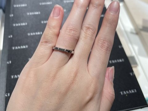 【TASAKI(タサキ)の口コミ】 TASAKIのピアノはデザインが珍しく、試してみたい指輪のひとつでした。角…