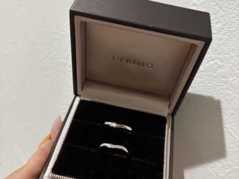 【アイプリモ(I-PRIMO)の口コミ】 重なり合うデザインが素敵で、2人で共に頑張って行こうなどの言葉が似合う…