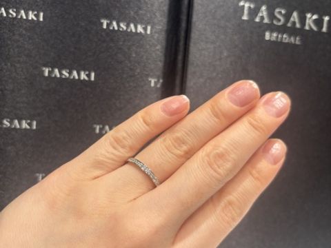 【TASAKI(タサキ)の口コミ】 エタニティリングを探していて、いくつか紹介していただけました。幅があ…