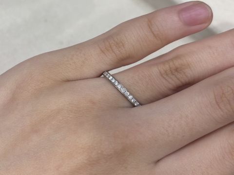 【DIYARTH(ディヤース)の口コミ】 カッターズブランドということもあり、ダイヤがたくさんあるハーフエタニ…