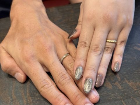 【ケイウノ ブライダル(K.UNO BRIDAL)の口コミ】 フルオーダーで結婚指輪をケイウノさんにお願いしました。デザインの相談…