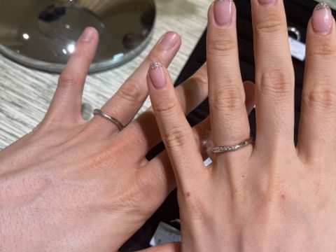 【TRECENTI(トレセンテ)の口コミ】 指輪のデザインとピンクダイヤモンドを入れられる点がおすすめです。V字の…