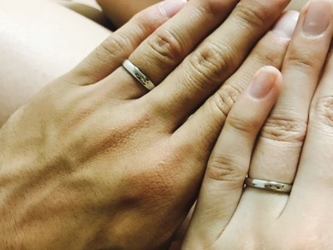 【JEWELRY  KAMATA(ジュエリーかまた)の口コミ】 シンプルで素敵。つけた感じも一生つけていけるような肌に馴染む感じ。光…