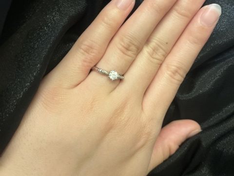 【ケイウノ ブライダル(K.UNO BRIDAL)の口コミ】 私がミニーちゃんが好きなこともありミッキーとミニーの指輪を選んでくれ…