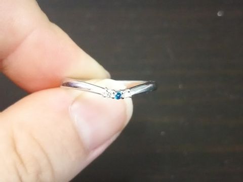 【アイプリモ(I-PRIMO)の口コミ】 プラチナで石が着いているデザインを探していました。また、指が太いので…