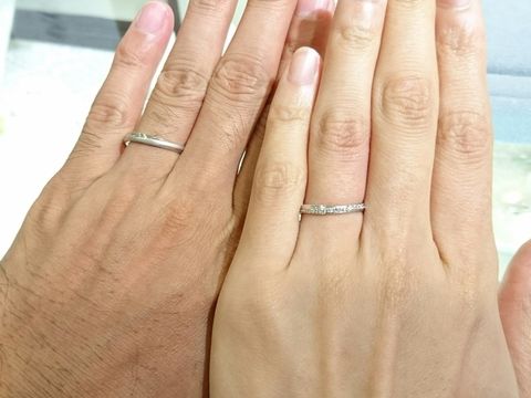 【宝寿堂(ほうじゅどう)の口コミ】 細身のリングなのでさりげなくつけれる感じが好みでした。ストレートでな…