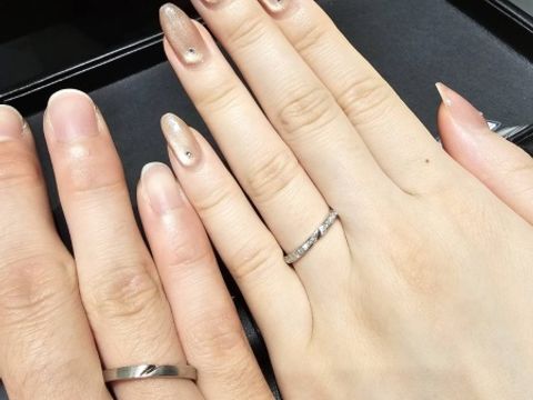 【エクセルコダイヤモンド(EXELCO DIAMOND)の口コミ】 ハーフエタニティリングを何種類か見せていただきました。石取れのことを…