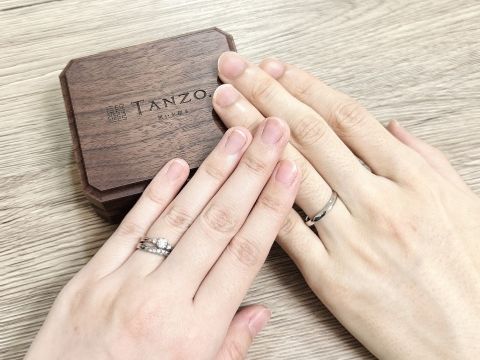 【TANZO.(鍛造指輪)の口コミ】 色も数ある中から選べて、デザインや石の配置など細かくオーダー聞いても…