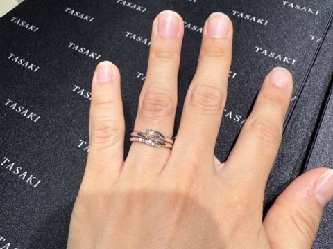 【TASAKI(タサキ)の口コミ】 今回は下見で伺いましたので購入には至りませんでしたが、一粒ダイヤのデ…