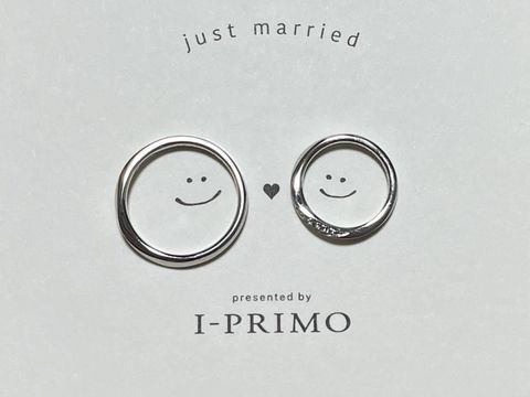 【アイプリモ(I-PRIMO)の口コミ】 結婚指輪の真ん中にピンクのダイヤモンドを入れていただき、キラキラで可…