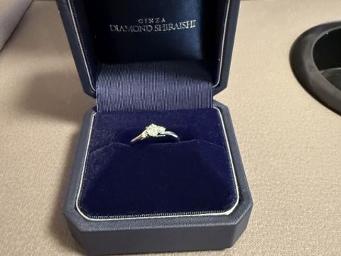 【銀座ダイヤモンドシライシの口コミ】 付け心地も良くてサイズもしっかり合うものを選べました。ダイヤモンドも…