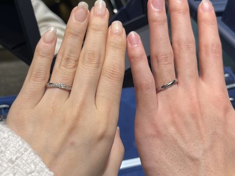 【ROYAL ASSCHER(ロイヤル・アッシャー)の口コミ】 ダイヤモンドのイメージが強く、結婚指輪のイメージがあまりなかったので…