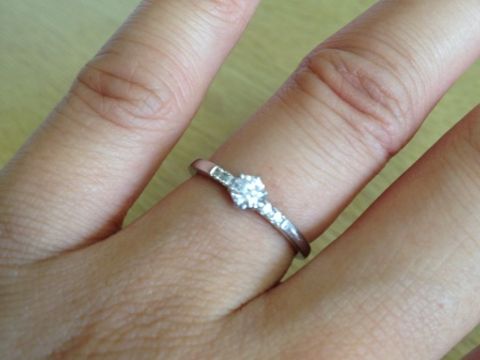 【アイプリモ(I-PRIMO)の口コミ】 自分では選んでいないので、決め手というものはありませんが、素敵な指輪…